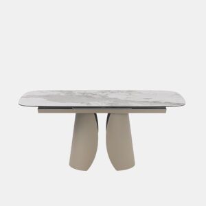 Mesa extensível 180240x95 com tampo cerâmico