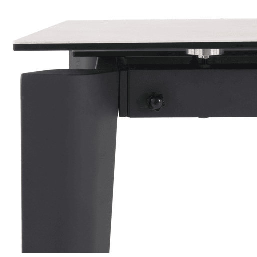 Mesa extensível 180250x100 com tampo cerâmico
