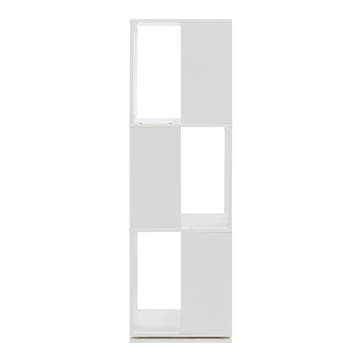 Estante rotativa Fjelmarirg com 3 prateleiras 109 x 34 x 34 cm Branco en.casa