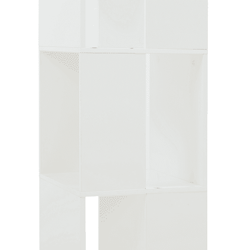 Estante rotativa Fjelmarirg com 3 prateleiras 109 x 34 x 34 cm Branco en.casa