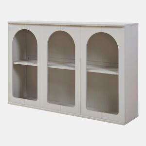 Aparador Trorhun 6 compartimentos MDF 120x30x80 cm Cinzento en.casa