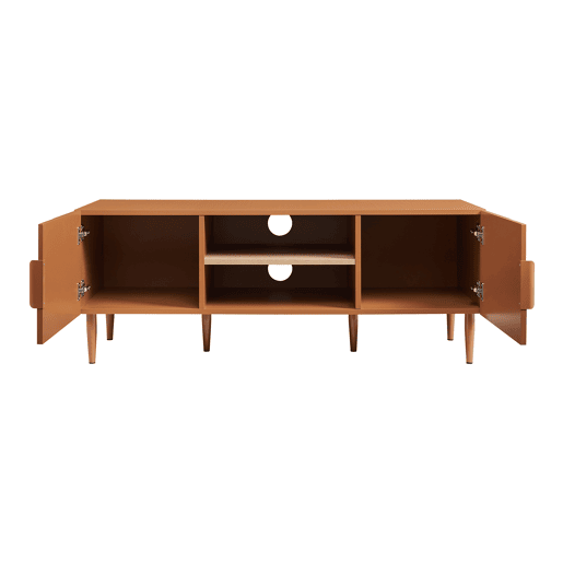 Mesa de TV Starvili com 2 portas 120x40x45cm Cor de ferrugem en.casa