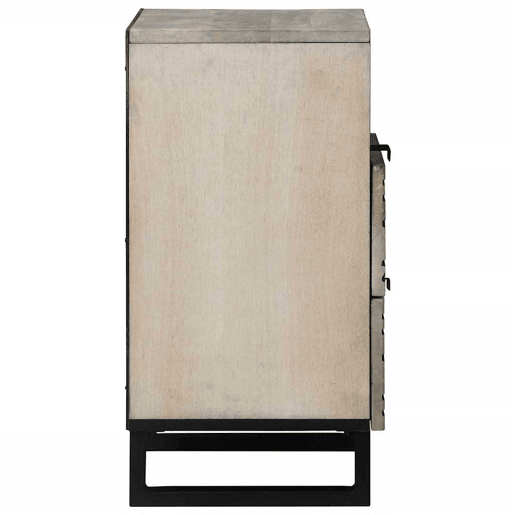 Mesa De Cabeceira - Mesinha De Cabeceira com gaveta Branco e preto 50 x 33 x 60 cm