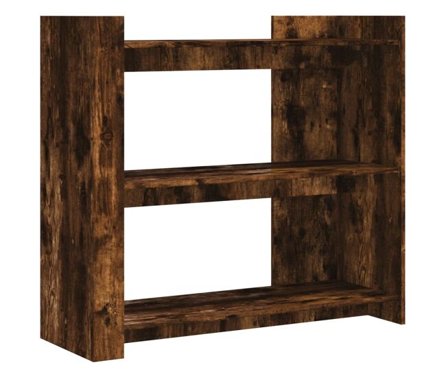 Mesa consola de madera de ingeniería roble ahumado 100x35x90 cm