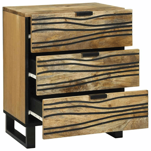 Mesa De Cabeceira - Mesinha De Cabeceira com gaveta Castanho 50 x 33 x 60 cm