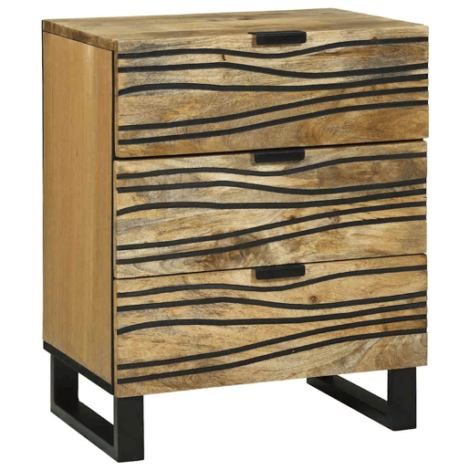 Mesa De Cabeceira - Mesinha De Cabeceira com gaveta Castanho 50 x 33 x 60 cm