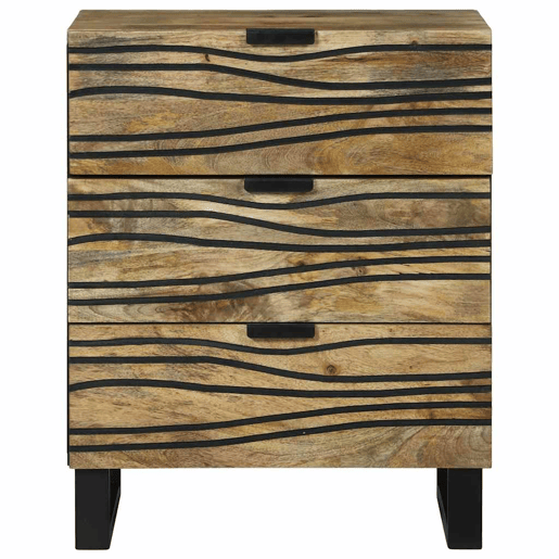 Mesa De Cabeceira - Mesinha De Cabeceira com gaveta Castanho 50 x 33 x 60 cm