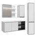 Conjunto mueble bajo lavabo columna y armarios Sophéa 120 Conjunto mueble bajo lavabo columna y armarios Sophéa 120 Blanco