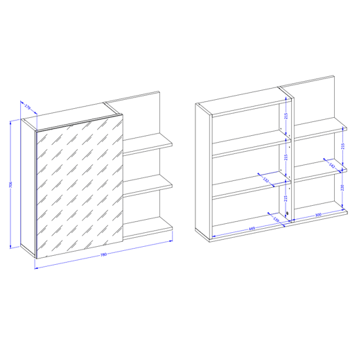 Conjunto móvel sob lavatório 120cm coluna e roupeiros Sophéa Branco