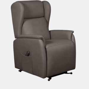 Poltrona elevatória Häusbed Ankor, 2 motores Power Lift com carrinho u2013 Taupe