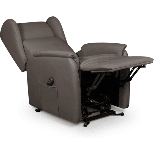 Poltrona elevatória Häusbed Ankor, 2 motores Power Lift com carrinho u2013 Taupe