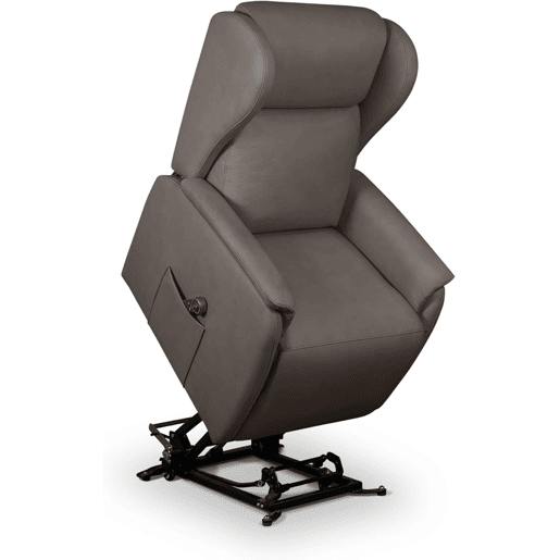 Poltrona elevatória Häusbed Ankor, 2 motores Power Lift com carrinho u2013 Taupe