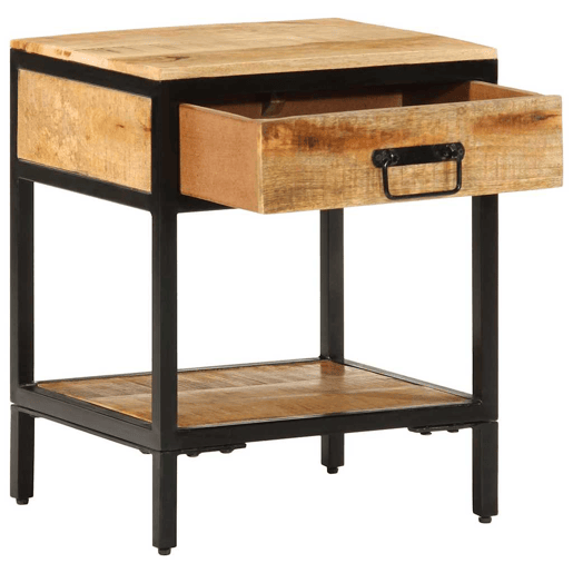 Mesa De Cabeceira - Mesinha De Cabeceira com gaveta Castanho 40 x 35 x 50 cm Mesa De Cabeceira - Mesinha De Cabeceira com gaveta Castanho 40 x 35 x 50 cm