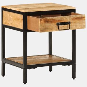 Mesa De Cabeceira - Mesinha De Cabeceira com gaveta Castanho 40 x 35 x 50 cm