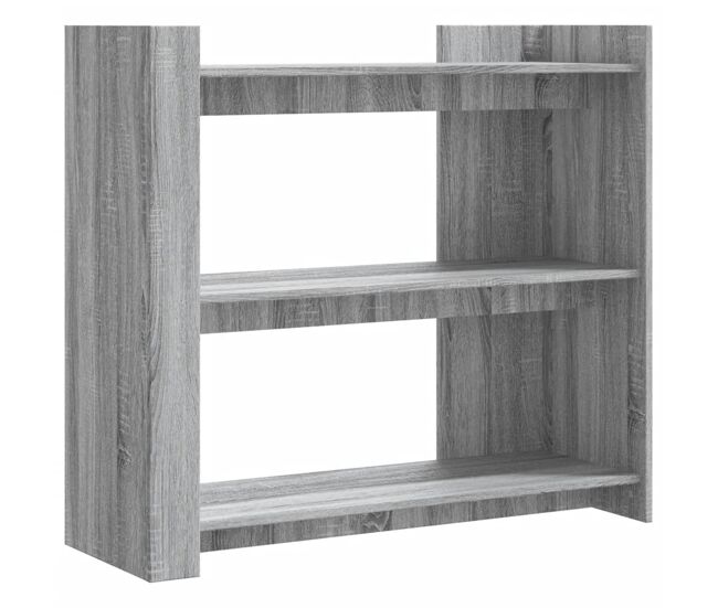 Mesa consola de madera de ingeniería gris sonoma 100x35x90 cm