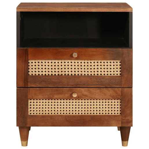 Mesa De Cabeceira - Mesinha De Cabeceira Castanho 50 x 33 x 60 cm