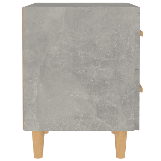 Lote de 2 Mesas De Cabeceira Mesinhas De Cabeceira - 40x35x47,5 cm cinzento cimento