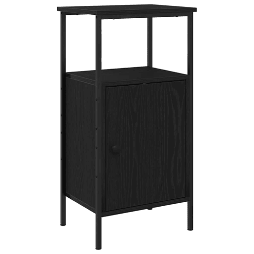 Mesa De Cabeceira - Mesinha De Cabeceira Carvalho preto 41 x 31 x 80 cm