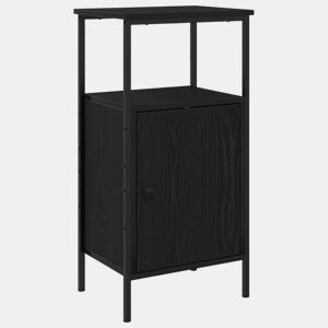 Mesa De Cabeceira - Mesinha De Cabeceira Carvalho preto 41 x 31 x 80 cm