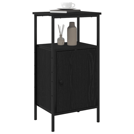 Mesa De Cabeceira - Mesinha De Cabeceira Carvalho preto 41 x 31 x 80 cm