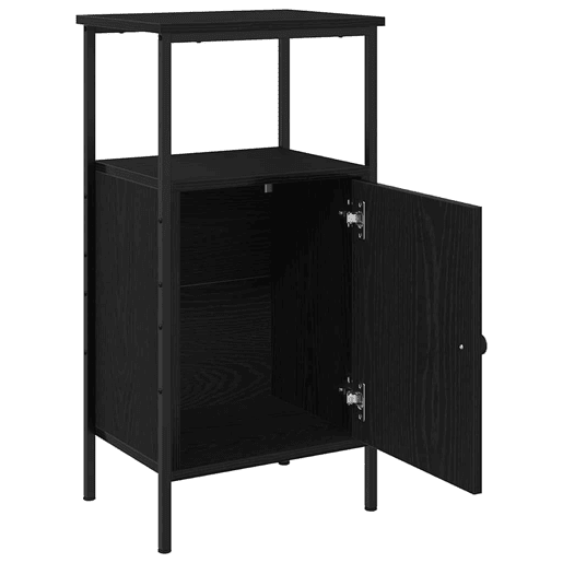 Mesa De Cabeceira - Mesinha De Cabeceira Carvalho preto 41 x 31 x 80 cm