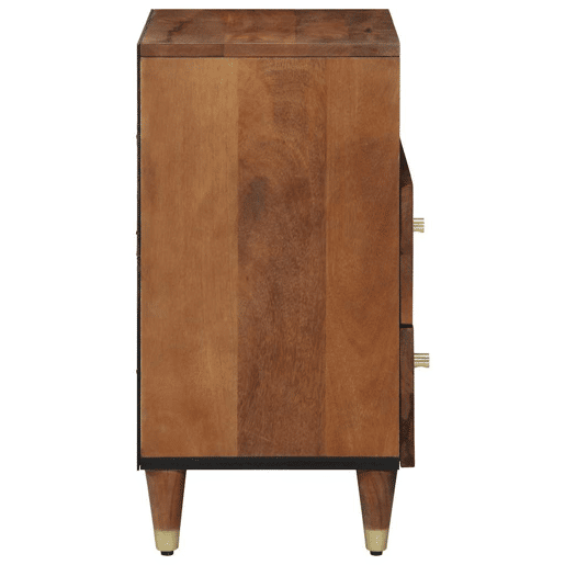 Mesa De Cabeceira - Mesinha De Cabeceira com gaveta castanho mel 50 x 33 x 62 cm