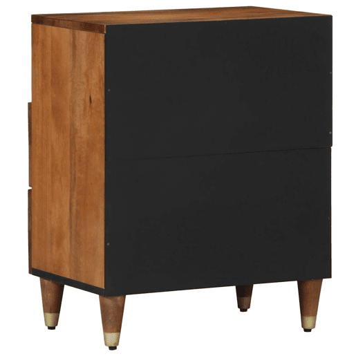 Mesa De Cabeceira - Mesinha De Cabeceira com gaveta castanho mel 50 x 33 x 62 cm