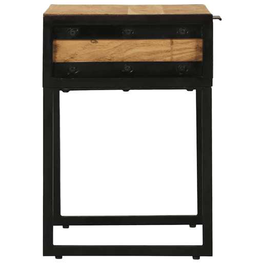Mesa De Cabeceira - Mesinha De Cabeceira com gaveta Castanho 40 x 35 x 50 cm Mesa De Cabeceira - Mesinha De Cabeceira com gaveta Castanho 40 x 35 x 50 cm