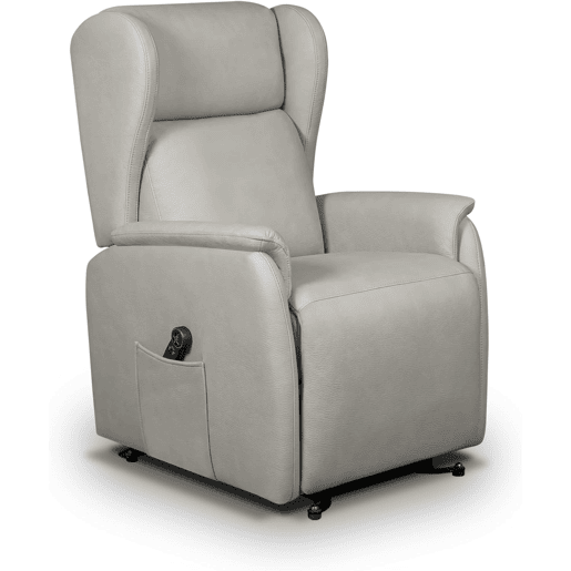 Poltrona elevatória Häusbed Avalon, 2 motores Power Lift u2013 Cinza Claro