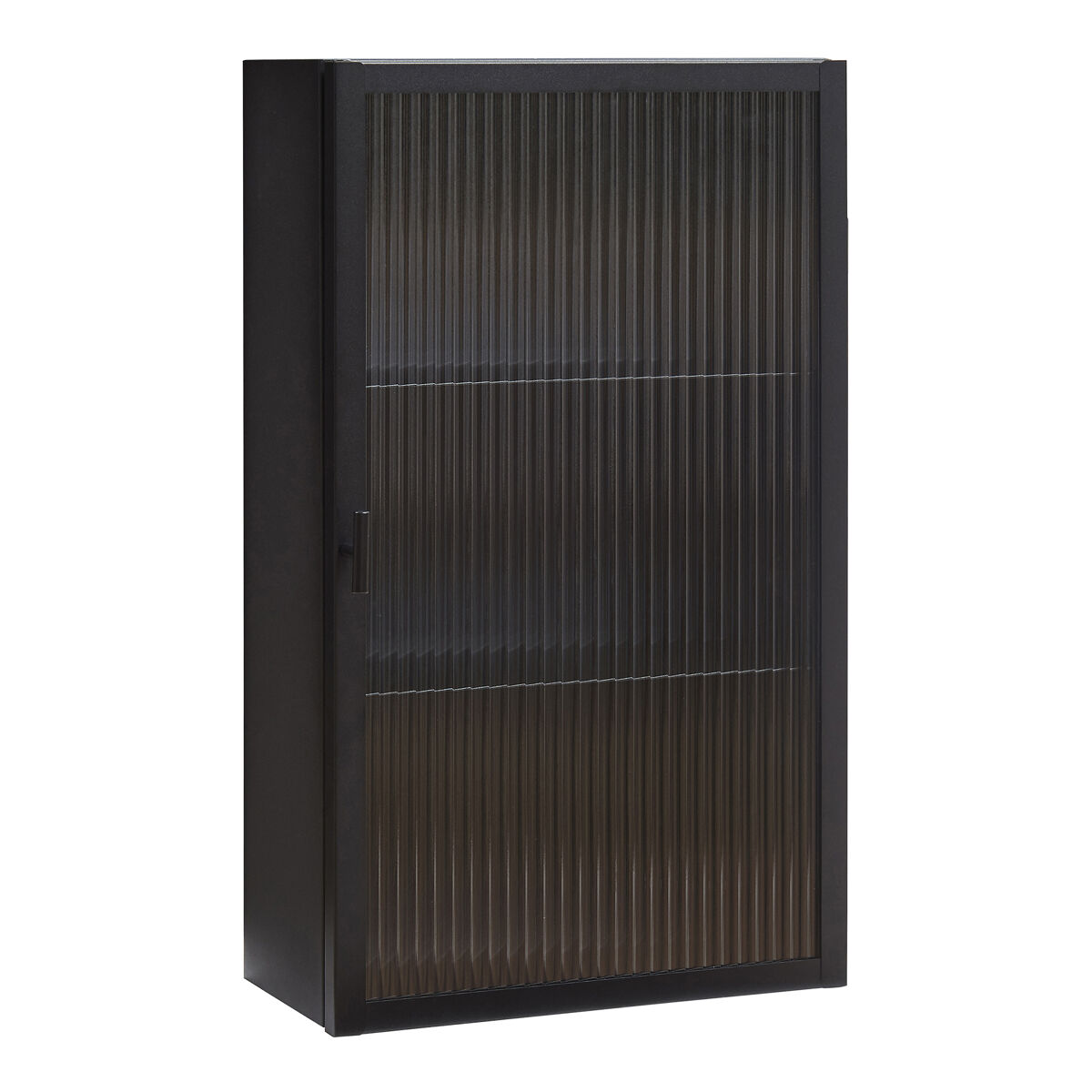 Armario de pared Zundert puerta de vidrio [en.casa] 35 Negro