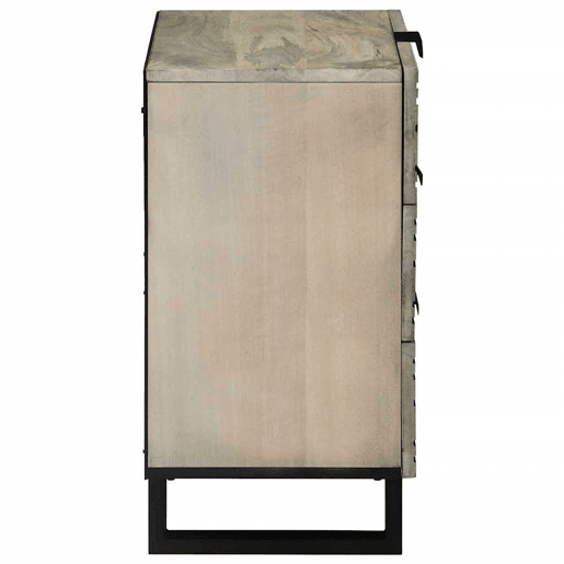 Mesa De Cabeceira - Mesinha De Cabeceira com gaveta Branco e preto 50 x 33 x 60 cm