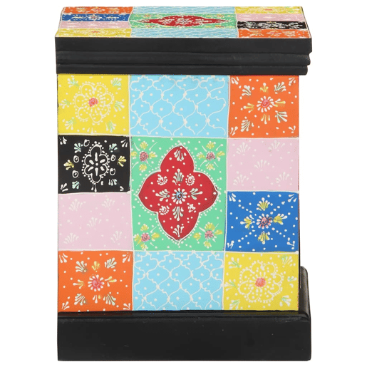Mesa De Cabeceira - Mesinha De Cabeceira com gaveta Multicolor 40 x 35 x 45 cm