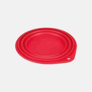 Comedouro Dobrável para Animais de Estimação Trixie Travel Silicone 1 L Azul Vermelho