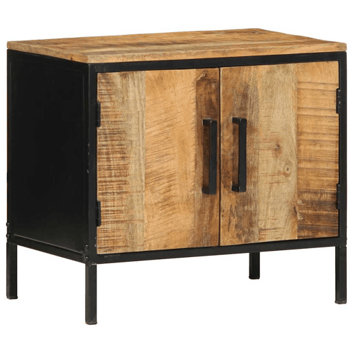 Mesa De Cabeceira - Mesinha De Cabeceira Castanho e preto 50 x 30 x 45 cm