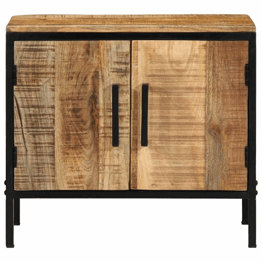 Mesa De Cabeceira - Mesinha De Cabeceira Castanho e preto 50 x 30 x 45 cm