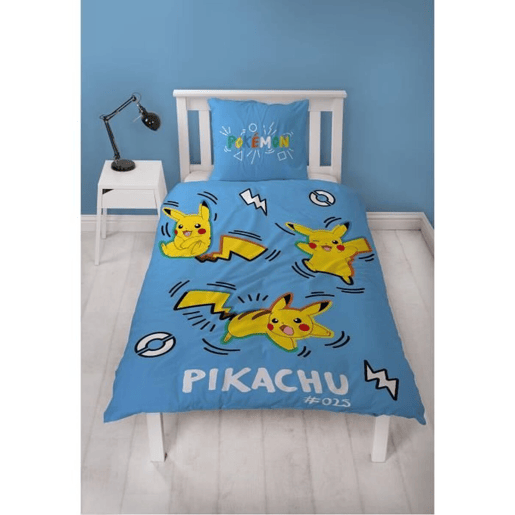 Conjunto de capa de edredom Pokémon Azul 2 Peças