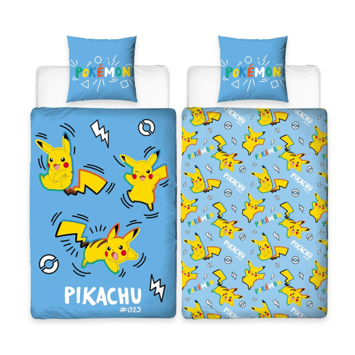 Conjunto de capa de edredom Pokémon Azul 2 Peças