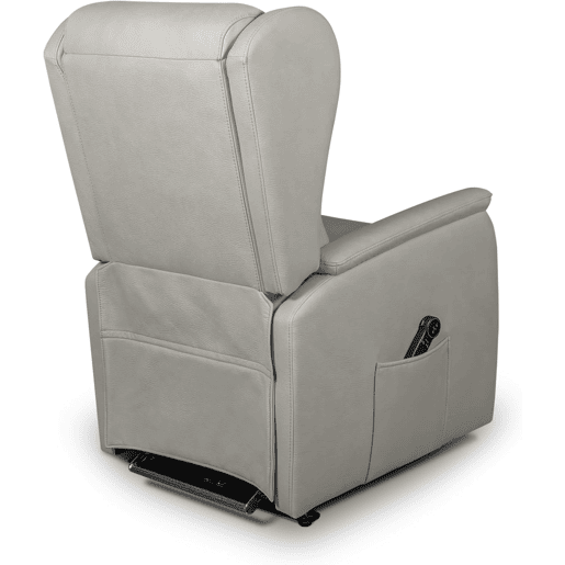 Poltrona elevatória Häusbed Ankor, 2 motores Power Lift com carrinho u2013 Cinza Claro
