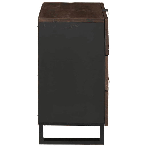 Mesa De Cabeceira - Mesinha De Cabeceira com gaveta Nogueira 50 x 33 x 60 cm