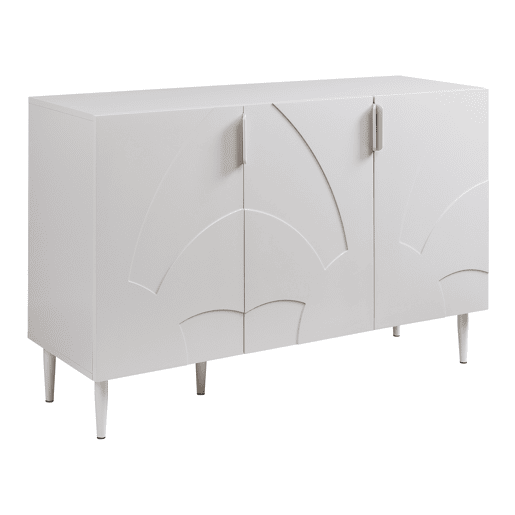 Aparador Starvili com 3 portas MDF 75 x 115 x 38 cm Bege en.casa