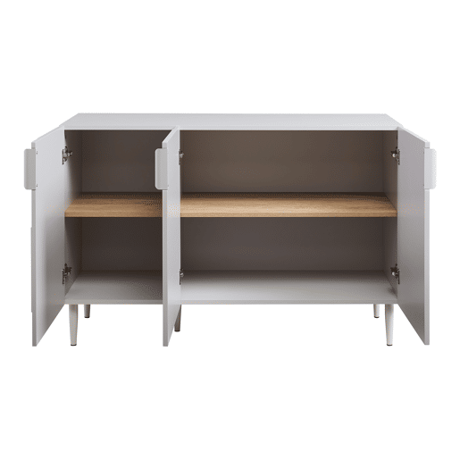 Aparador Starvili com 3 portas MDF 75 x 115 x 38 cm Bege en.casa