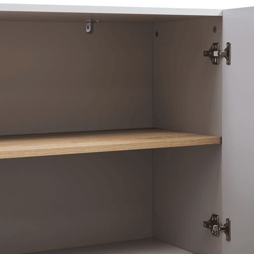 Aparador Starvili com 3 portas MDF 75 x 115 x 38 cm Bege en.casa