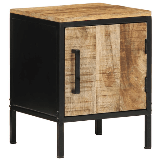 Mesa De Cabeceira - Mesinha De Cabeceira Castanho e preto 30 x 30 x 40 cm