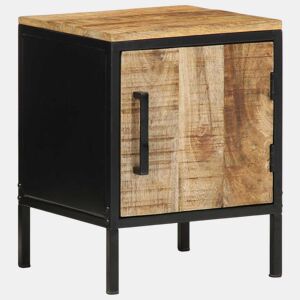 Mesa De Cabeceira - Mesinha De Cabeceira Castanho e preto 30 x 30 x 40 cm