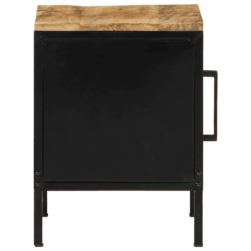 Mesa De Cabeceira - Mesinha De Cabeceira Castanho e preto 30 x 30 x 40 cm