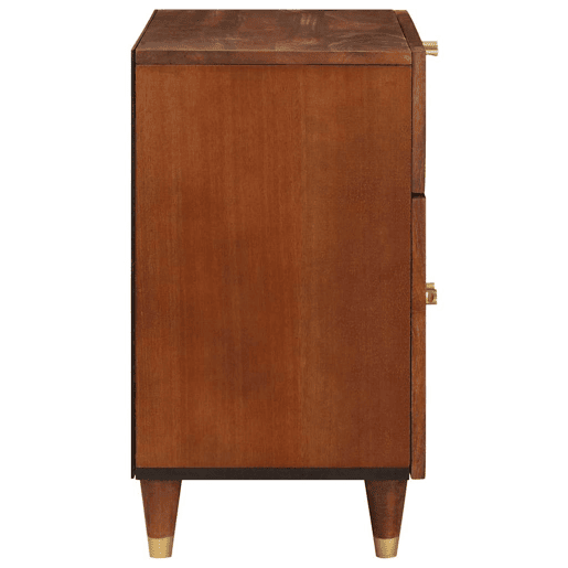 Mesa De Cabeceira - Mesinha De Cabeceira com gaveta Castanho 50 x 33 x 60 cm