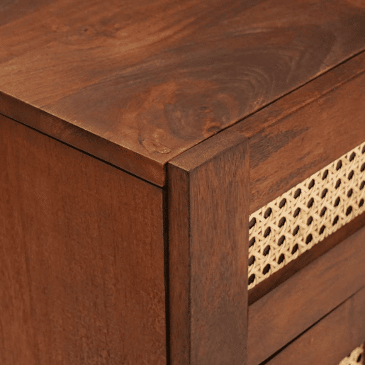 Mesa De Cabeceira - Mesinha De Cabeceira com gaveta Castanho 50 x 33 x 60 cm