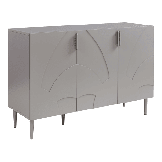 Aparador Starvili com 3 portas MDF 75x115x38cm - Cinzento en.casa