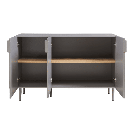 Aparador Starvili com 3 portas MDF 75x115x38cm - Cinzento en.casa