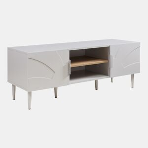 Mesa de TV Starvili com 2 portas 120x40x45cm Bege en.casa